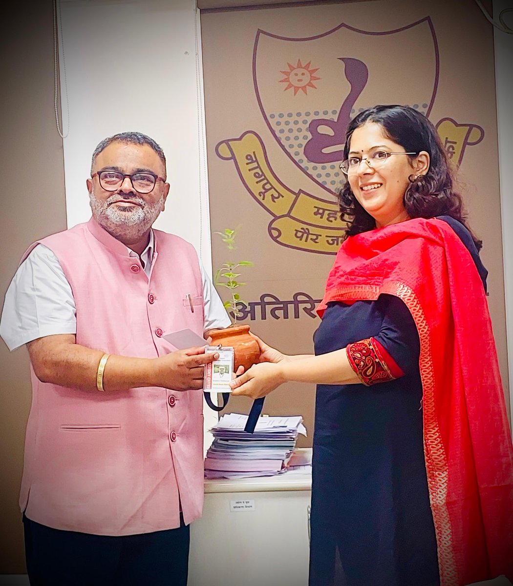 Green Vigil Foundation (@green_vigil) on Twitter photo <a href="/KaustavGVF/">Kaustav Chatterjee</a> , Founder <a href="/green_vigil/">Green Vigil Foundation</a> , honored as Brand Ambassador for Swachh Bharat Mission, Nagpur for the 8th consecutive year!
Recognition by Smt. Vasumana Pant, Additional Municipal Commissioner at NMC Civil office. <a href="/KaustavGVF/">Kaustav Chatterjee</a> , Founder <a href="/green_vigil/">Green Vigil Foundation</a> , honored as Brand Ambassador for Swachh Bharat Mission, Nagpur for the 8th consecutive year!
Recognition by Smt. Vasumana Pant, Additional Municipal Commissioner at NMC Civil office.
