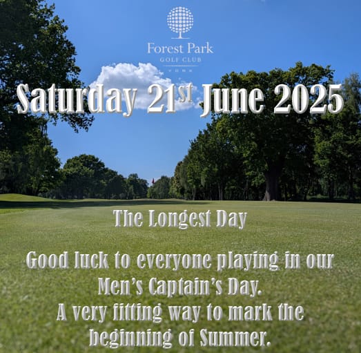 Its the longest day of the year &amp;
Men's Captain's Day.
Good luck to all players.
#captainsday #golf #golfinyorkshire