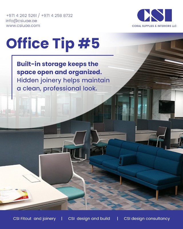CoralSupplies's tweet image. Great offices don’t just look good — they work better.
From smart layouts to material choices, every tip brings you closer to a more productive workspace.
csiuae.com 

#OfficeDesignTips #WorkplaceWellness #SmartOfficeSolutions #OfficeInspiration #InteriorDesignUAE