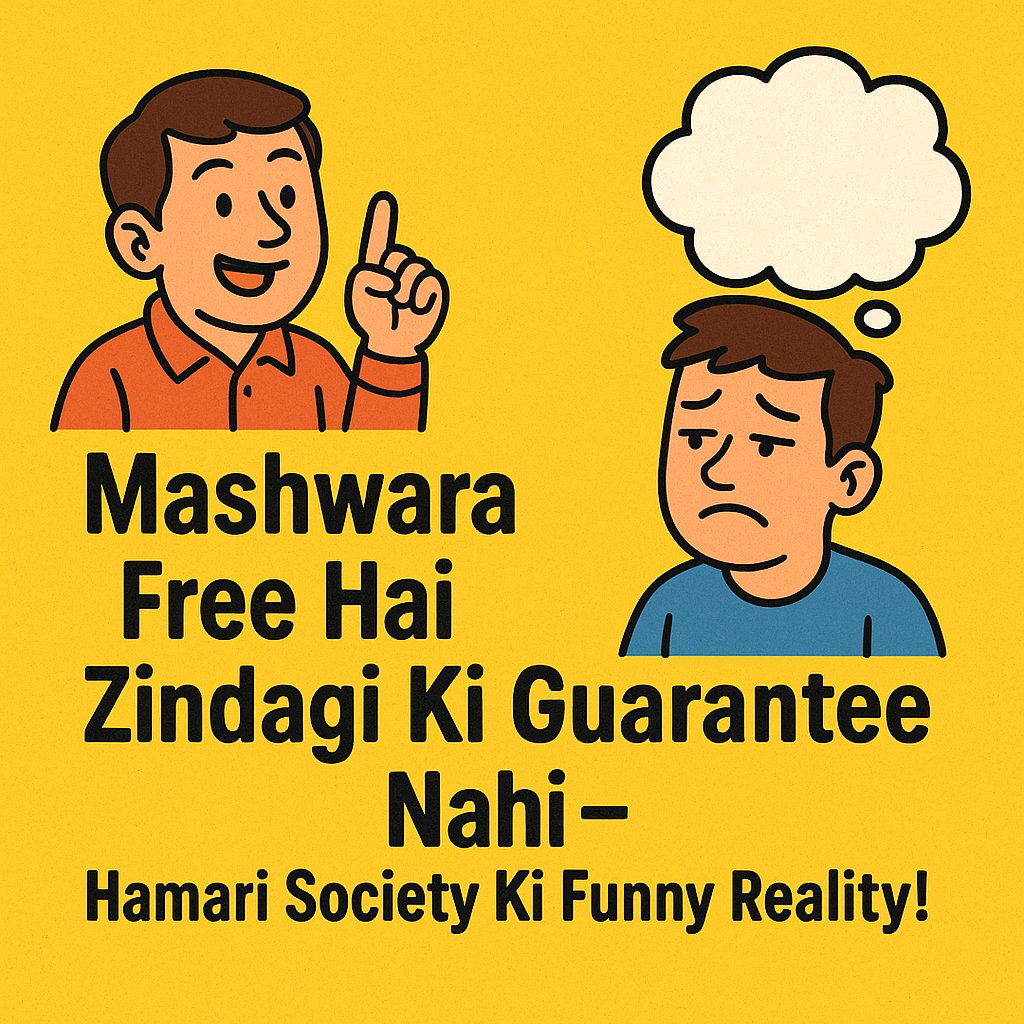 Njavedch's tweet image. Har gali ka mashwara expert aapka career aur love life dono tabah karne ko ready hai! 😂
Nayi blog post padhiye:
👇
🔗glittertalk2.blogspot.com/2025/06/mashwa…
#DesiLife #FunnyBlog #RomanUrdu #MashwaraCulture #PakistaniSociety #BloggersOfX #SocietyHumor