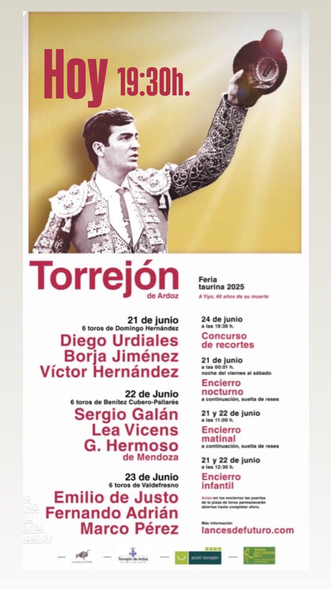 Hoy. 19:30h. Feria de Torrejón…