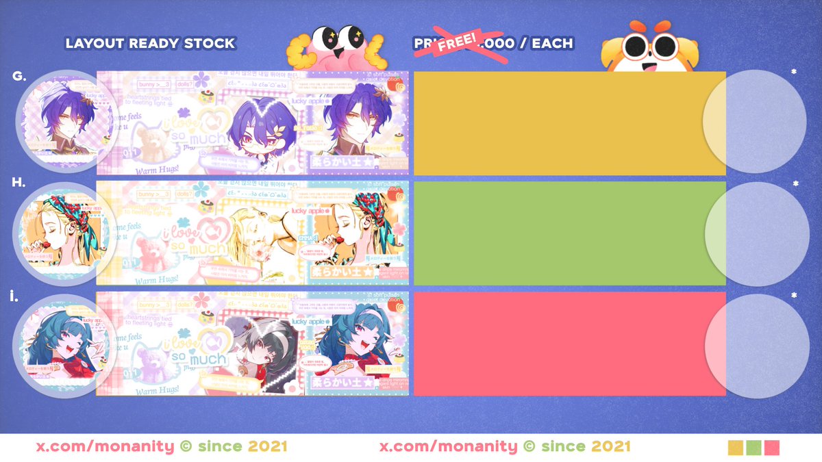 monanity's tweet image. any interaction would be appreciated! 🍀

hai! Lia ada GIVEAWAY LAYOUT di bawah yang sudah disponsori oleh kak (@luoyi) dalam rangka keterima di dream uni 🌟 untuk rulesnya bisa dilihat di alt yaa 💖

yuk ikutaaan! &amp;gt;___&amp;lt; 
t. #zonauang #zonaba