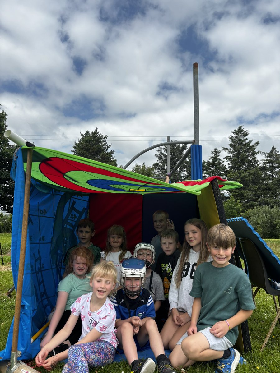 Great creativity on yard today, making forts! Well done everyone. #BereIsland