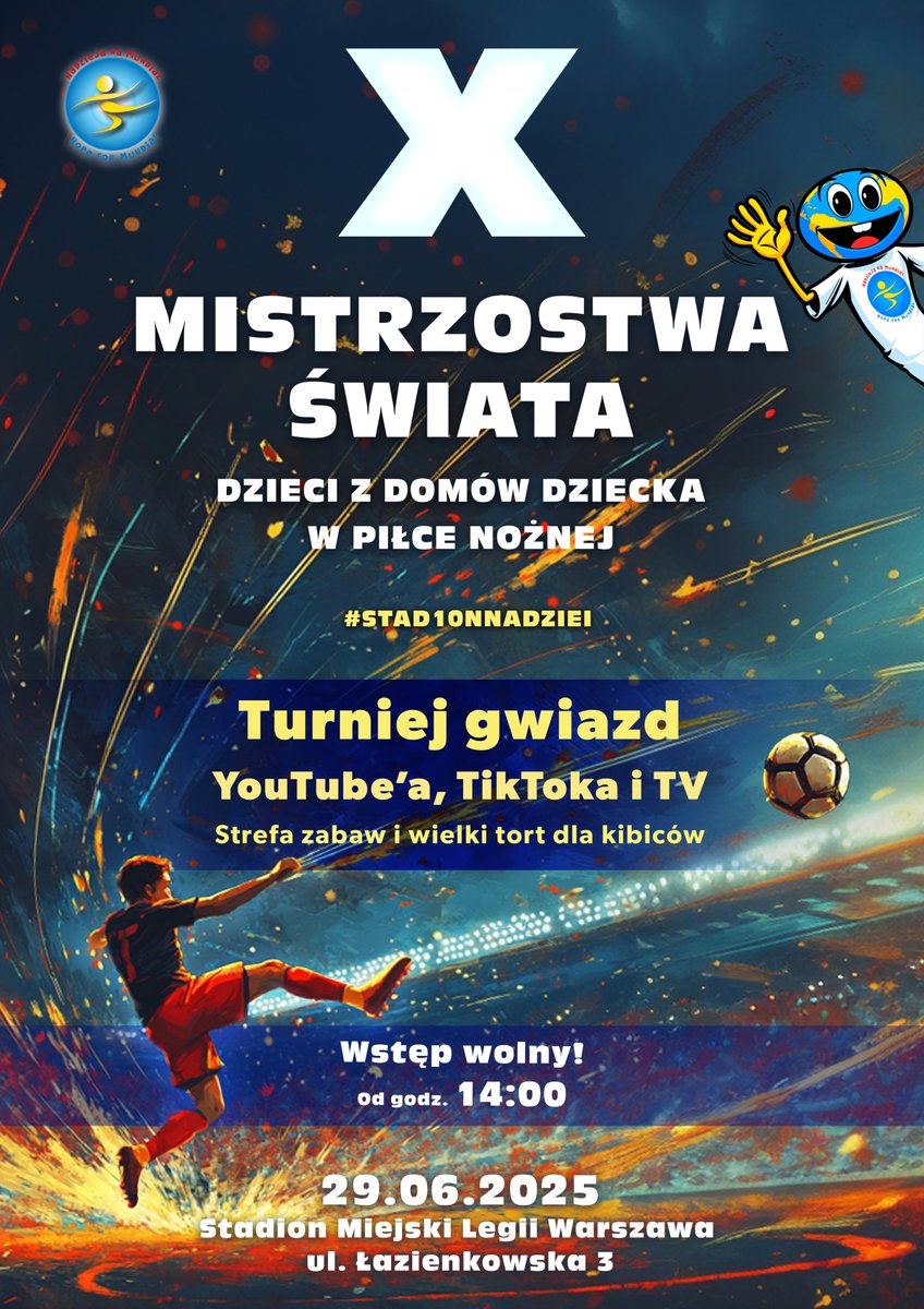 POLADA_official's tweet image. Mistrzostwa Świata Dzieci z Domów Dziecka w piłce nożnej już za tydzień.
#POLADA udzieliła patronatu temu wydarzeniu.
MŚ to więcej niż sport. To misja budowania lepszego świata w oparciu o zasadny fair play.
Do zobaczenia!