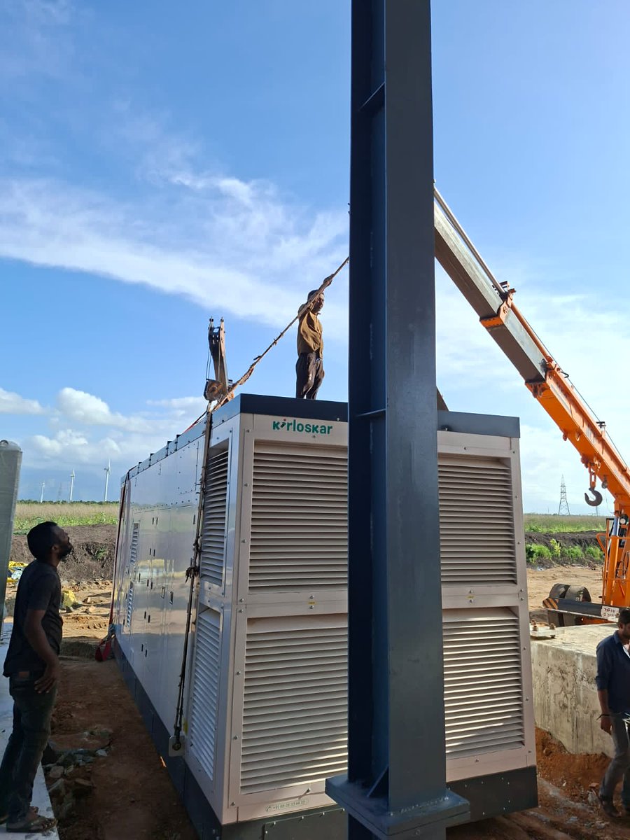 maxpowerservice's tweet image. Powering Progress in Coimbatore! ⚙️⚡
Successful assembling and positioning of a 1500kVA Kirloskar Generator for industrial purpose at our client&apos;s site in Coimbatore, Tamil Nadu

For more details, visit 🌐 maxpowerservices.com
📞 Call us: 93828 36363

#KirloskarGenerators