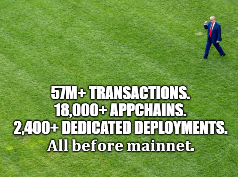 kapor_k's tweet photo. While others are waiting for mainnet to validate them,
Tanssi is already running at scale.
☑️ Proven infra
⏳ Mainnet is next https://t.co/ZV5NZ1jJ3P
