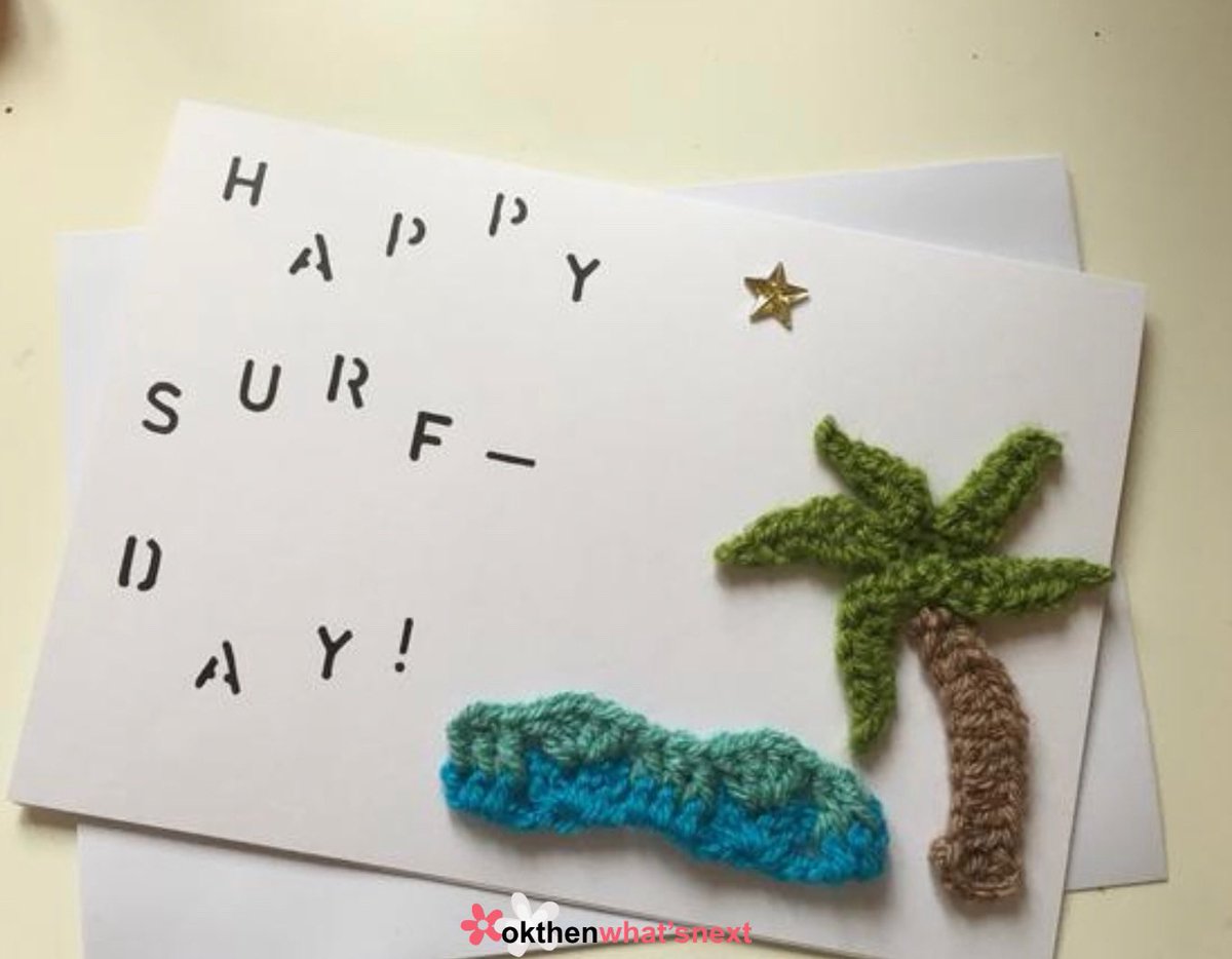 Wish a surfing lover a happy birthday with this greetings card on #internationasurfingday 🌊🏖️

okthenwhatsnextcraft.etsy.com

#crochet #ukgiftam #ukgifthour  #earlybiz