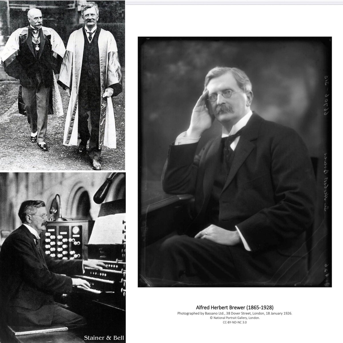Born #OTD 1865 Sir Herbert Brewer, Organist, composer. Such wonderful music much more still to be heard …..
