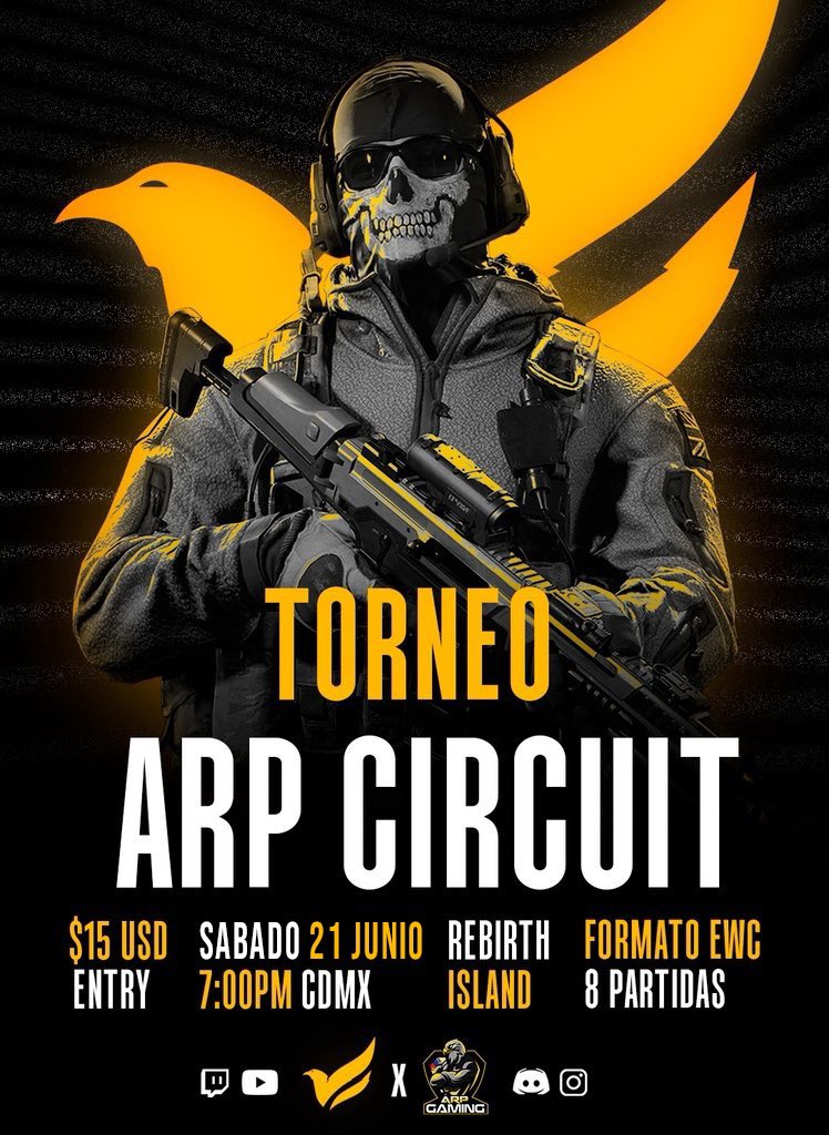 We’re moving this tournament to 9 PM CDMX / 7 PM ET for Ricky’s anniversary

NA/LATAM EWC SCRIMS🐄

📆 June 21 
💸 15$ entry 
🤝🏻 15 captains 
📺 twitch.tv/miikmx and twitch.tv/arpcircuit 

Casters 🎙️ <a href="/jsalinaas_/">GSG | Juandalorian</a>, <a href="/MiIkMX/">Milk</a> 
Hosted by <a href="/arpcircuit/">ARP Circuit</a> 

Grab your spot🥛