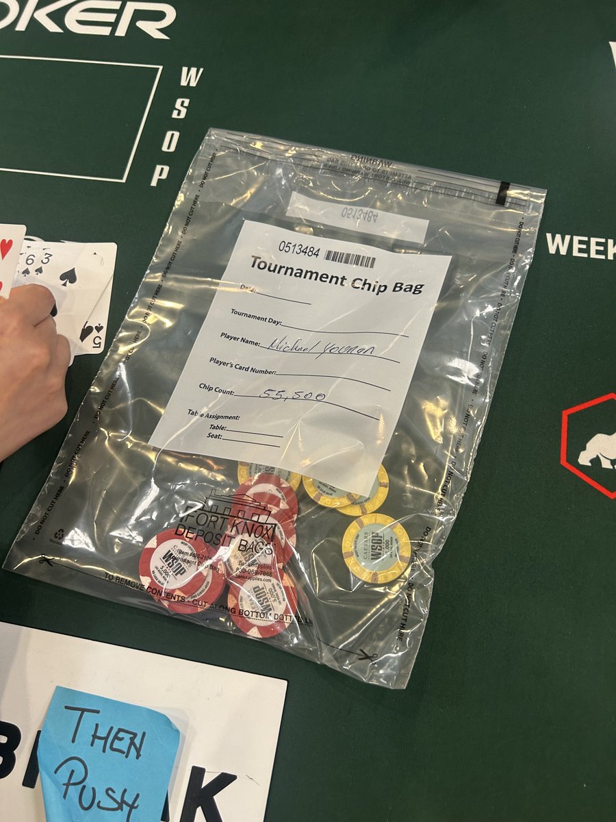 First Day 2 of our trip in the Millionaire Maker.  Back Sunday with 20% of the field remaining .