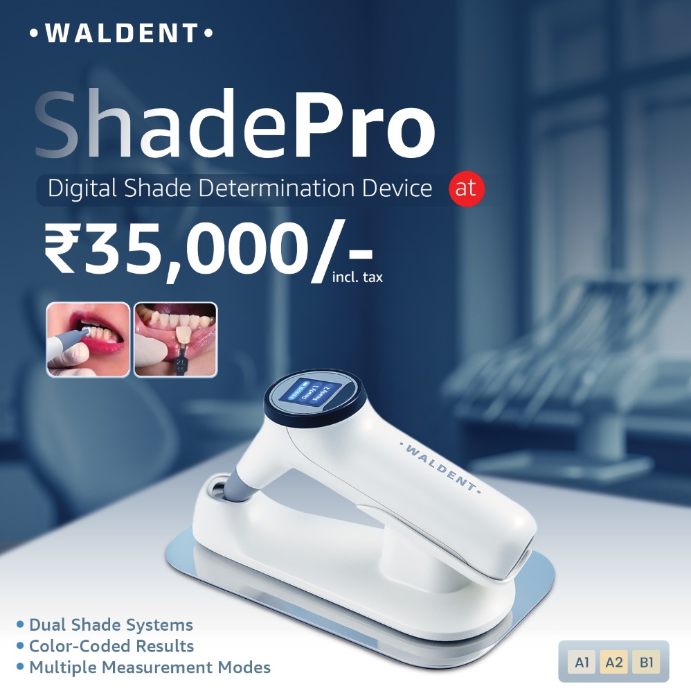 Waldent_'s tweet image. Buy Now-+91 9403 32 32 32

Say hello to ShadePro – the smart way to match tooth shades! 💡
Accurate. Hassle-free. Just ₹35,000/- incl. tax.

✅ Dual Shade Systems
✅ Color-Coded Results
✅ Multiple Modes

#Waldent #ShadePro #DigitalDentistry #DentalTech #CosmeticDentistry
