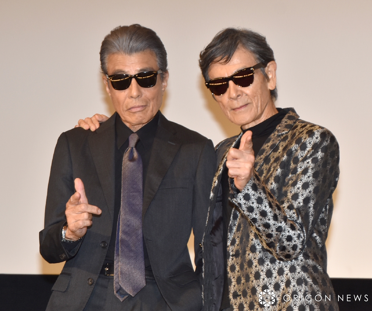 舘ひろし＆柴田恭兵 1年ぶり タカ＆ユージの名コンビ復活