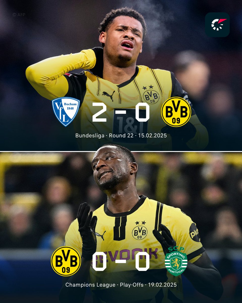 🐝 Borussia Dortmund have failed to score in consecutive games 
𝙊𝙉𝘾𝙀 since the start of the 2024/25 season. Can BVB bounce back against Mamelodi Sundowns? flashsco.re/3bh6n8jn