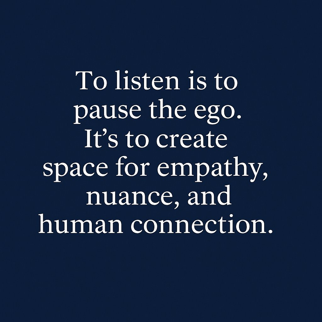 writeandwonderr's tweet image. In a world obsessed with speaking, listening has become a revolutionary act.
Here’s why silence might be our greatest teacher.
medium.com/@MRFarias/when…
#ListeningMatters #RadicalListening #WrittingCommunity #VoiceAndSilence