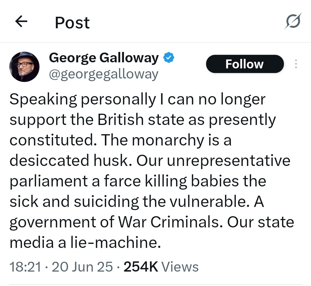 I'm blocked, so he won't see this, but in the build-up to the Scottish Referendum, who remembers George telling us that we didn't need independence and should stick with the UK?

I do.