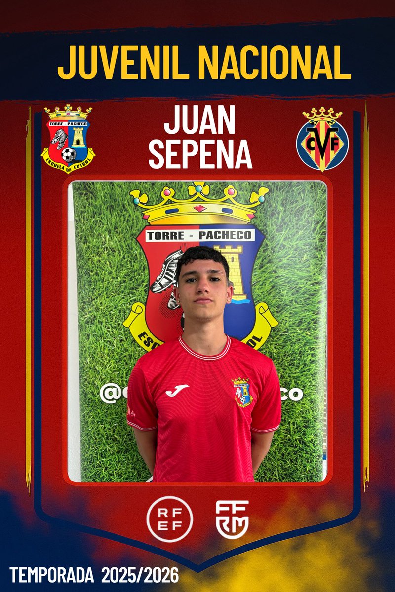 🚨 𝗙𝗶𝗰𝗵𝗮𝗷𝗲 𝗰𝗼𝗻𝗳𝗶𝗿𝗺𝗮𝗱𝗼 𝗽𝗮𝗿𝗮 𝗻𝘂𝗲𝘀𝘁𝗿𝗼 𝗝𝘂𝘃𝗲𝗻𝗶𝗹 𝗡𝗮𝗰𝗶𝗼𝗻𝗮𝗹:

𝑱𝒖𝒂𝒏 𝑺𝒆𝒑𝒆𝒏𝒂 sube desde el Juvenil Autonómica.

Un jugador versátil, con visión y calidad, que puede actuar como media punta o por banda.

#JuvenilNacional #Temporada2526