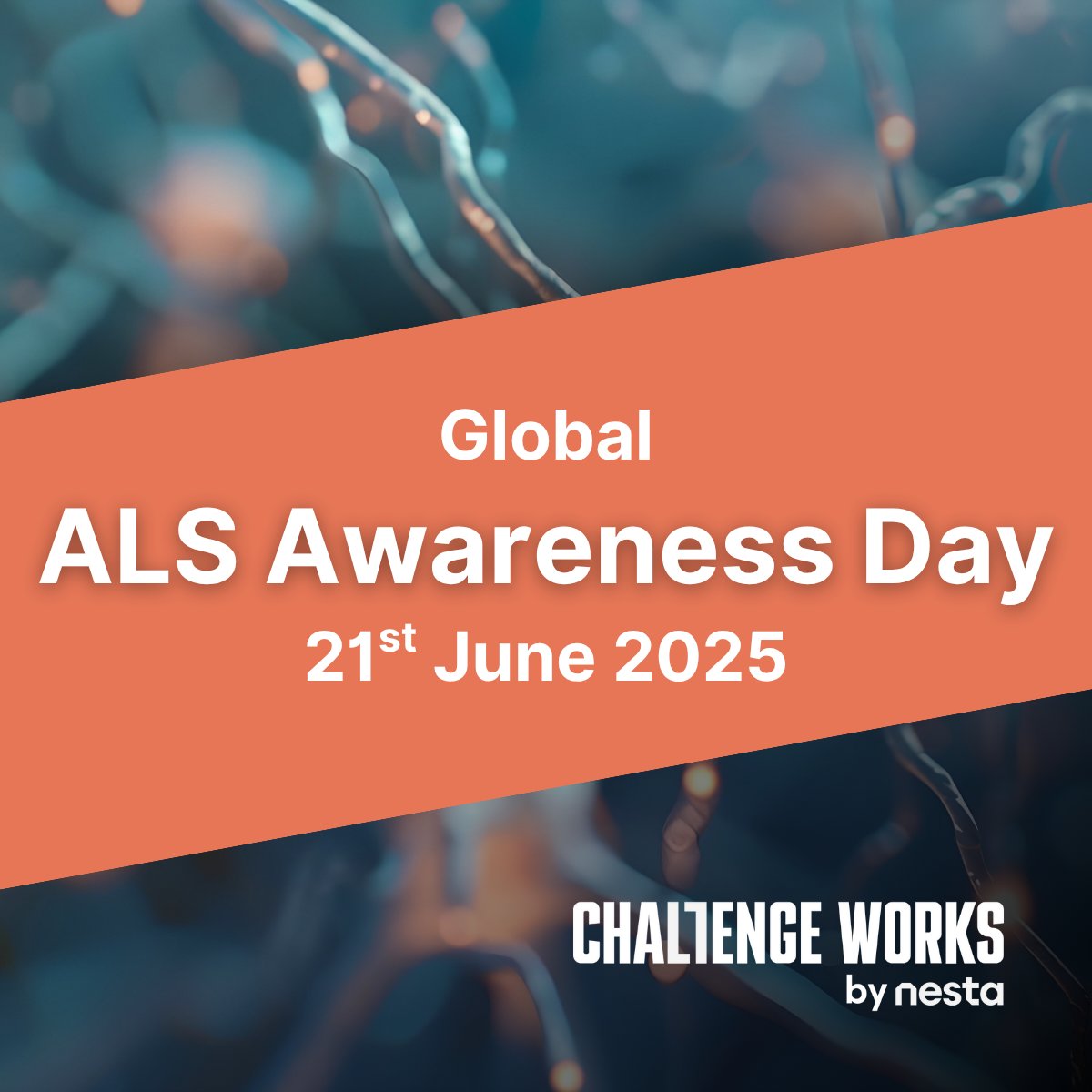 🧠This #ALSAwarenessDay, we recognise those living with #ALS and #MND, their families, and those working tirelessly to find solutions.

There’s currently no cure or long-term treatment — but that doesn’t mean progress isn’t possible.

Follow us for some exciting news next week!