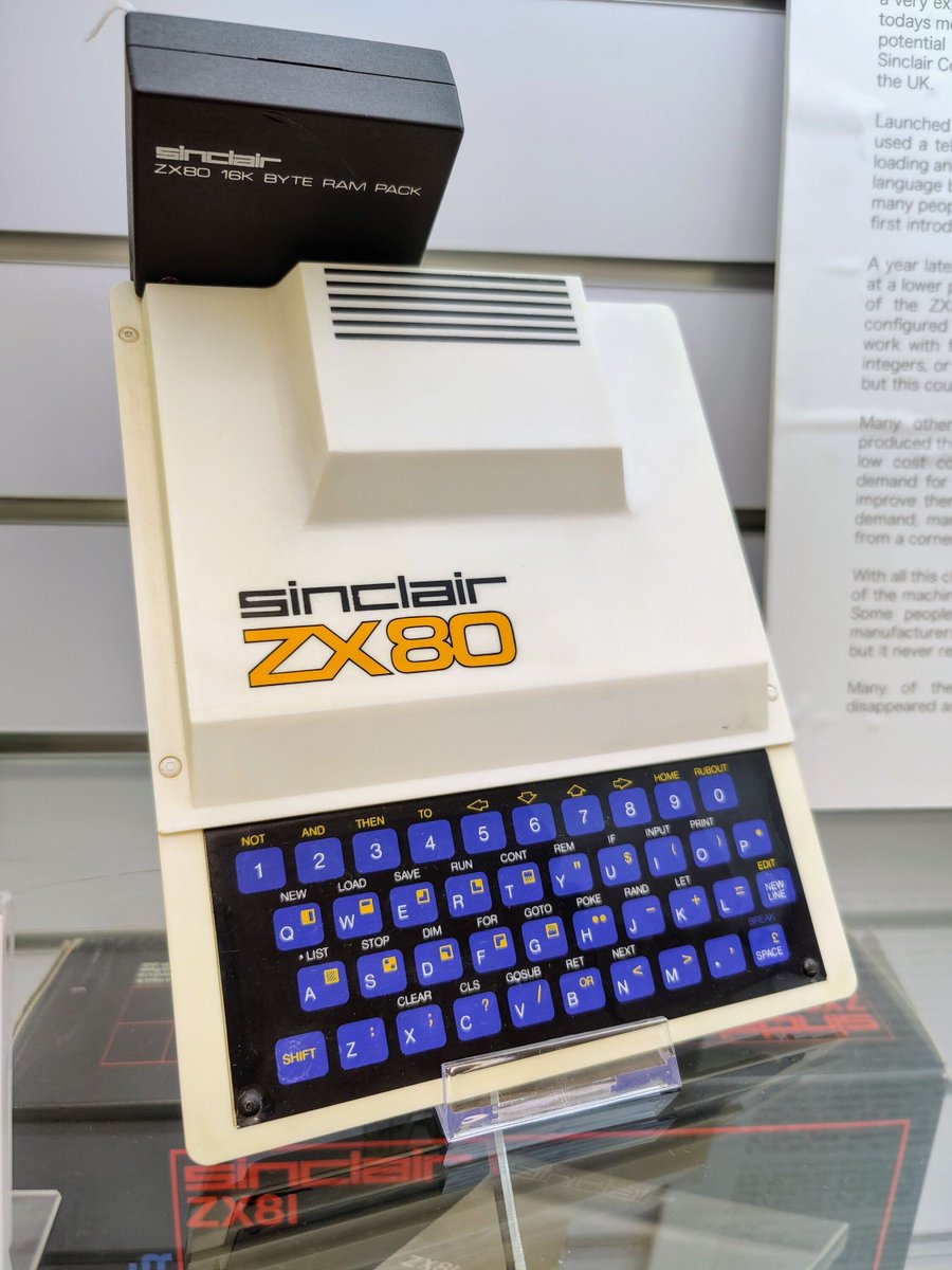 MuseumComputing's tweet image. Come inside from the hot sun☀️ and enjoy the world of retro computing 🖥️ and gaming 🕹️ with our extensive collection of computers and games consoles, all ready for you to use in our air-conditioned gallery!
Saturday - 9:30am to 5pm
Adult £5 Child £3 Family £12
#museum
