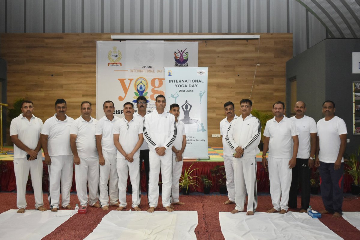 Participated in yoga day at bengaluru
