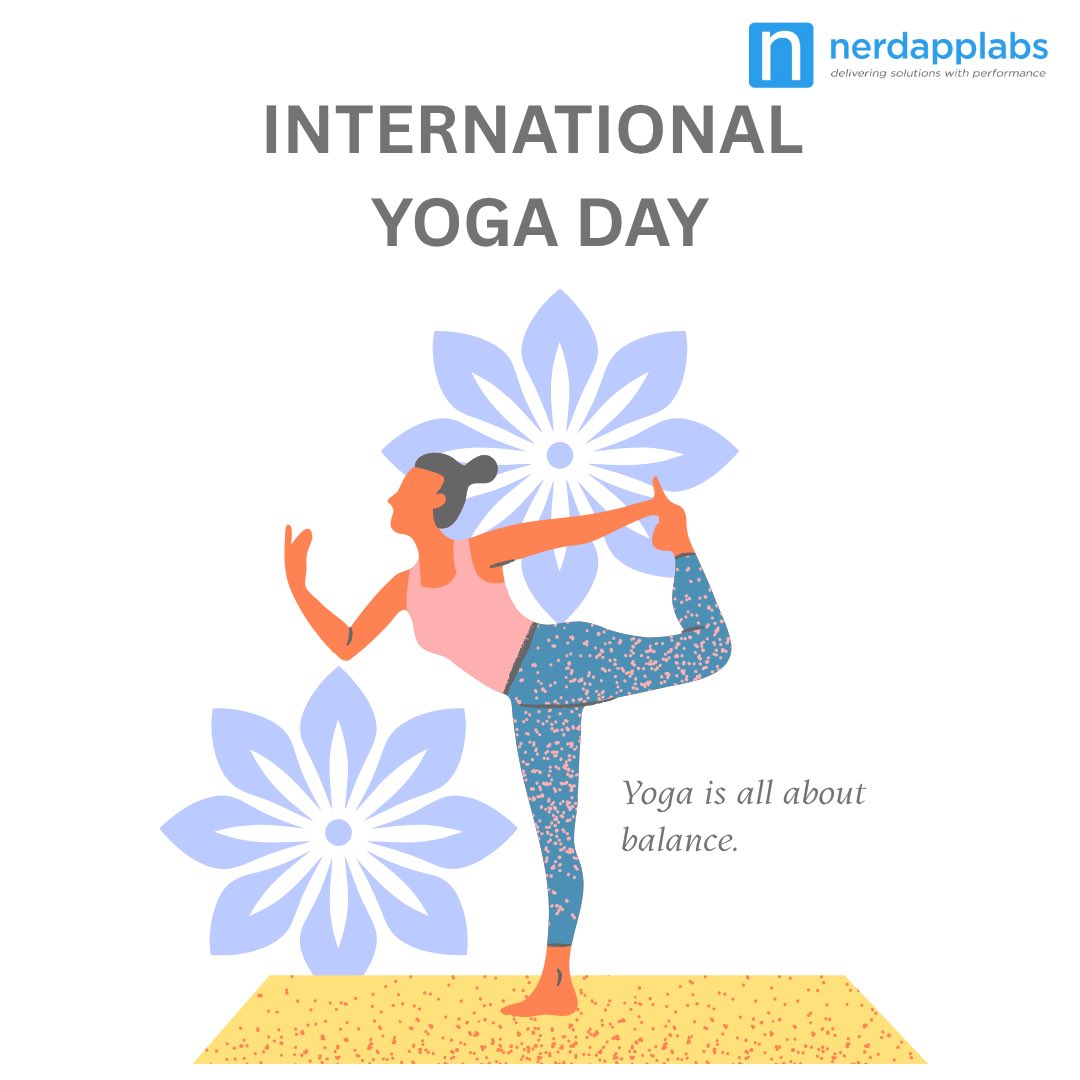 nerdapplabs's tweet image. Uniting Body and Mind Through Movement 🧘♀️
Yoga teaches us focus, resilience, and mindfulness — values we carry into our work every day. Happy International Yoga Day from all of us at nerdAppLabs.
#IYD2025 #WellbeingInTheWorkplace #YogaForAll