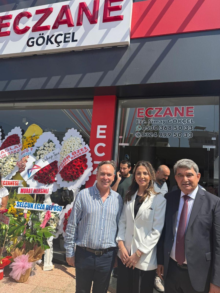 Mersin Yenişehir’de hizmete açılan Gökçel Eczanesi’nin açılışına Yönetim Kurulu Başkanımız Ecz. Tarkan Bir katılım sağladı.
Meslektaşımız Ecz. Simay Gökçel’e meslek hayatında başarılar dileriz.
#guneyeczakooperatifi