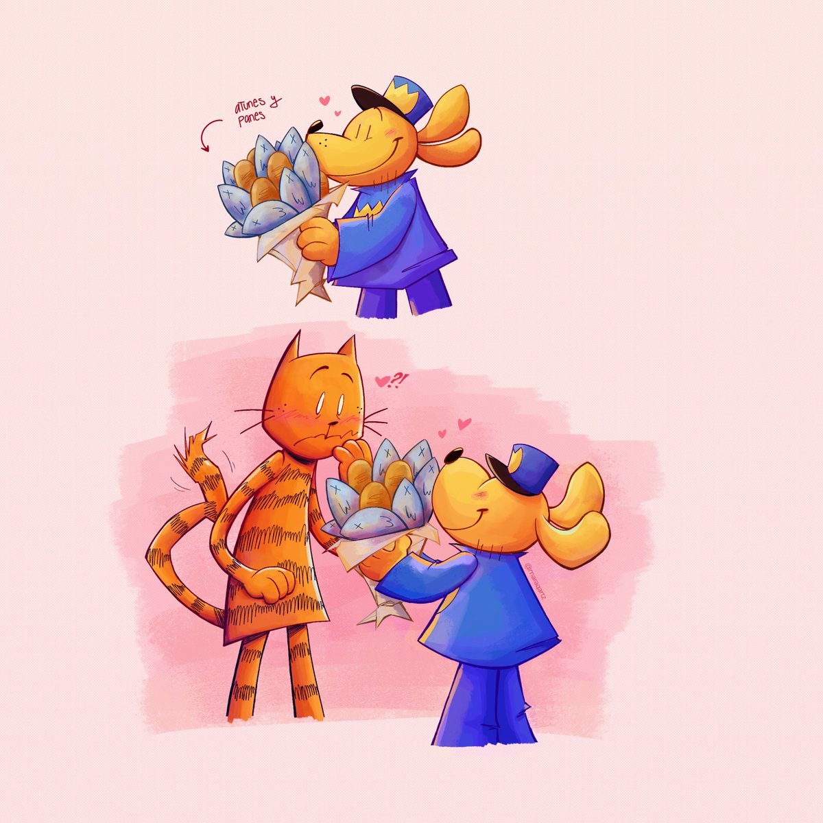 💐🐟 
#dogmanxpetey #dogmanfanart #peteythecat