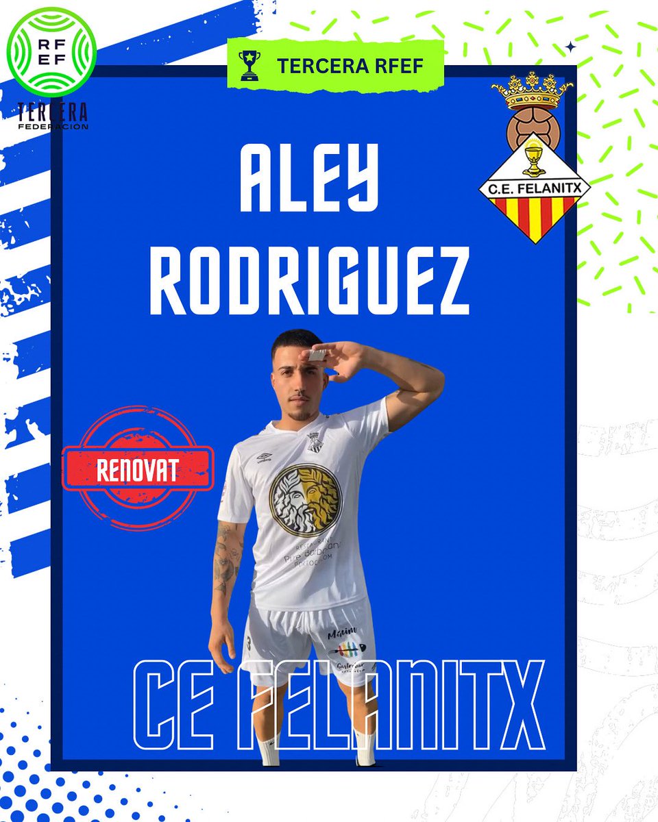 𝗣𝗿𝗼𝗷𝗲𝗰𝘁𝗲 𝟮𝟬𝟮𝟱/𝟮𝟲 

✍️ Renova el seu compromís amb el club

👉 𝗔𝗟𝗘𝗬 𝗥𝗢𝗗𝗥𝗜𝗚𝗨𝗘𝗭   

💪 Defensarà el nostre escut un any més

#vamosfela #orgullfelanitxer