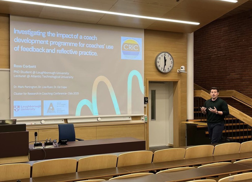 CorbettCoaching's tweet image. A real pleasure to get the opportunity to present some of our hurling academy coach development research at the @CRiC_SCR conference in Oslo this week. A brilliant week of quality learning and connecting. #CoachDevelopment #Feedback #ReflectivePratice #Coaching