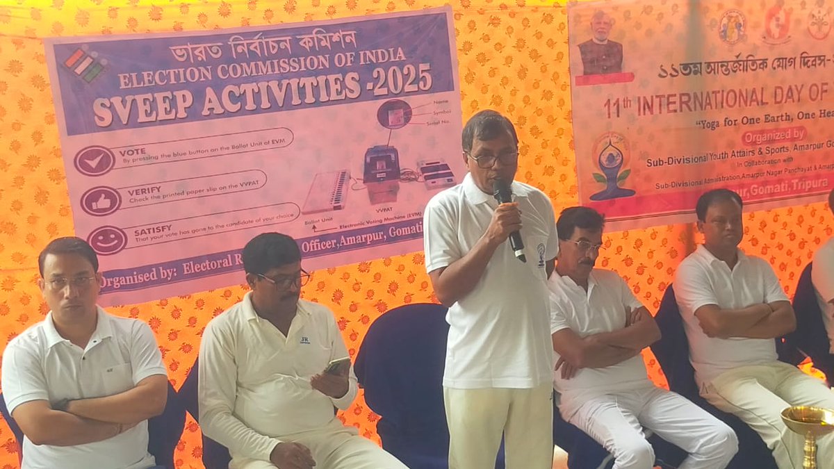 Few glimpses of SVEEP activities  taken up today at Amarpur Subdivision
#electionpreparedness
<a href="/ECISVEEP/">Election Commission of India</a> 
<a href="/ceotripura/">CEO, Tripura</a> 
<a href="/DmGomati/">DM Office Gomati</a>