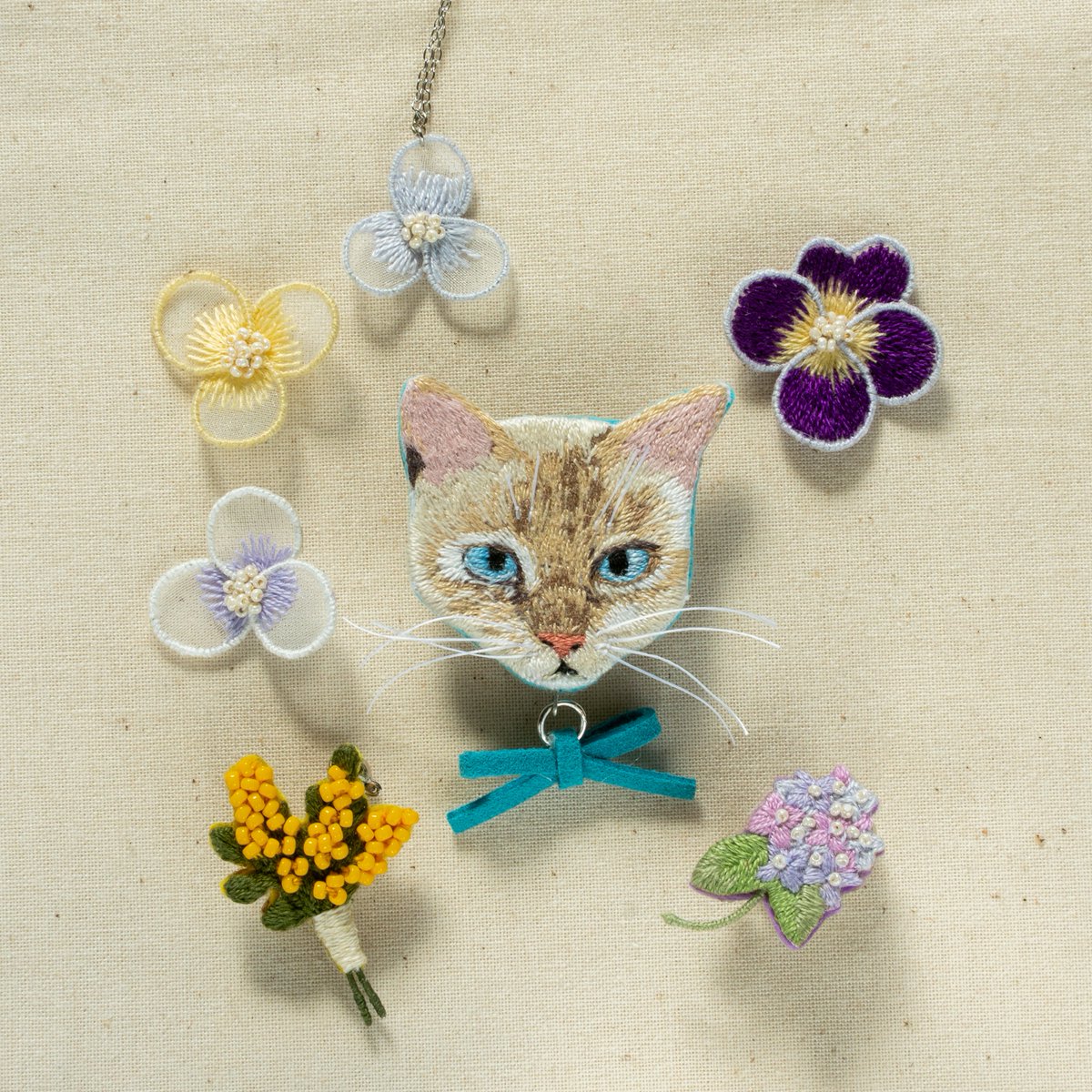 昼猫刺繍店 (@ha_m_conanima) / X