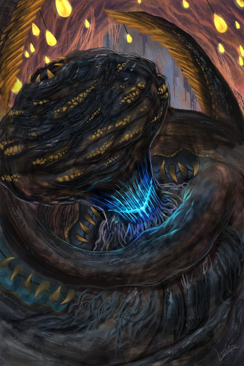 BEARLUXE's tweet image. 【ファンアート】
「暗器蛸 シーウー」

#MonsterHunter