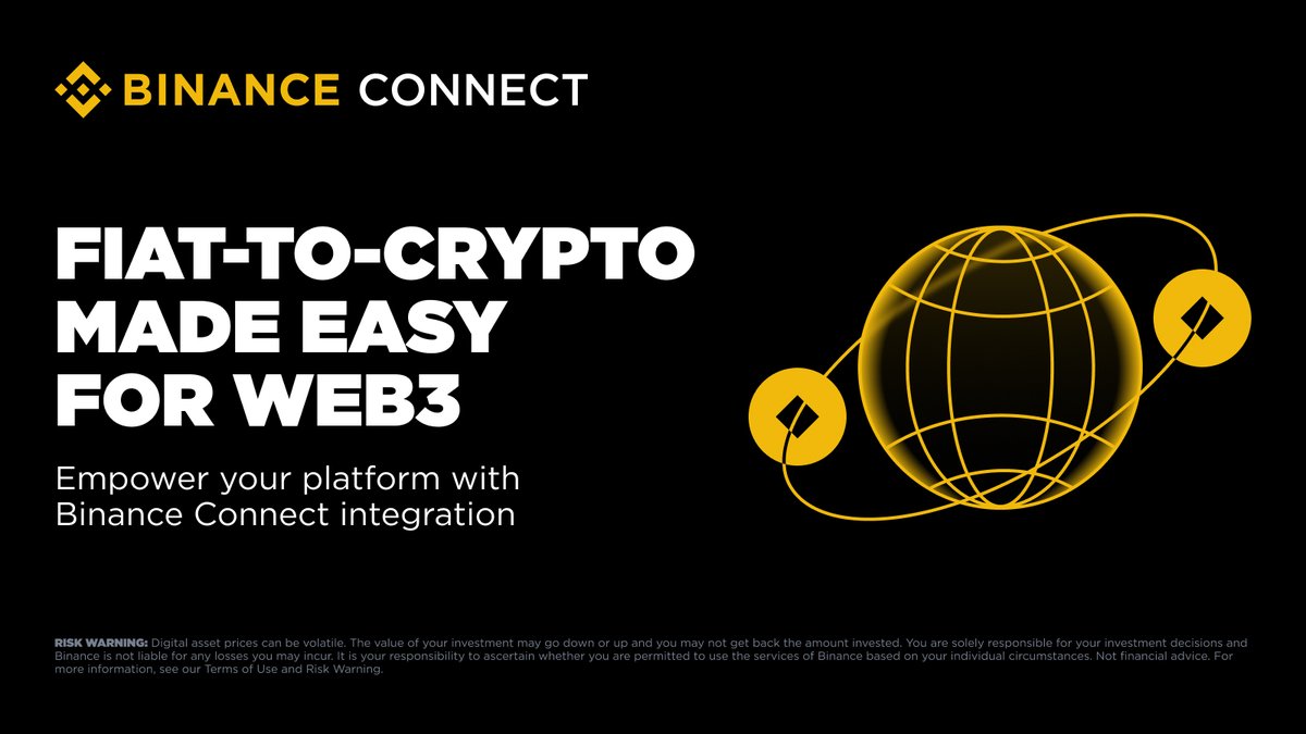 To Web3 founders &amp; devs:

Let your users buy crypto without leaving your app! 🚀

#Binance Connect is your plug-and-play fiat-to-crypto gateway — supporting credit cards, Apple Pay, Google Pay, PIX &amp; more.

🔗 Learn more 👉 binance.com/en/blog/fiat/e…