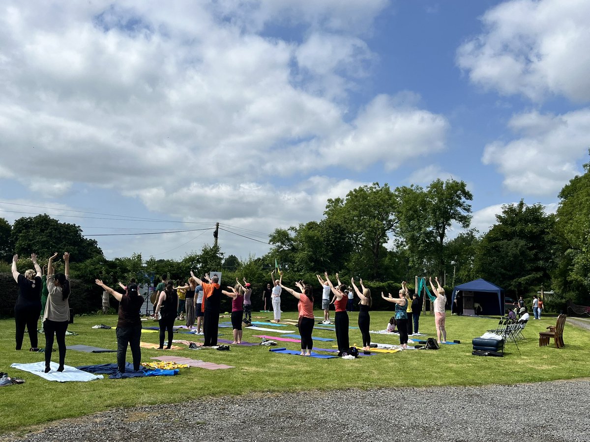 iic_info's tweet photo. 🌞 The celebration begins!
Ireland India Council &amp; Shubh Connection kick off the UN #InternationalDayOfYoga &amp; #SolsticeDay in Meath.
Event is at full capacity — thank you for the overwhelming response!
Stay tuned for highlights! 🧘‍♀️🇮🇳🇮🇪
#IDY2025 #YogaForHumanity #MeathEvents https://t.co/cndaWfcBSD