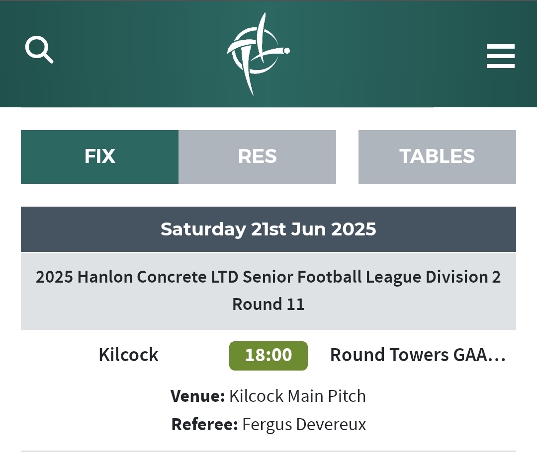 Senior Football League
Get all the latest news on the Round Towers GAA app member.clubspot.app/club/round-tow…