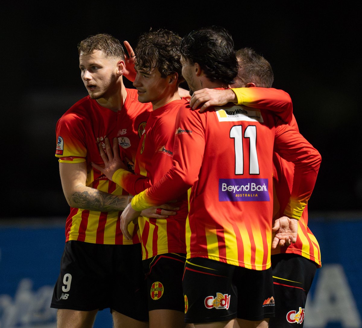 🔴🟡 𝐅𝐔𝐋𝐋 𝐓𝐈𝐌𝐄 🟡🔴

MetroStars 4
FK Beograd 1

An Owen Windsor hat trick moves us to 11 points clear at the top of the standings after Round 15.

Scorer: Windsor 3, Gow

#RAANPLSA #MetroStars