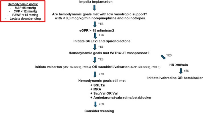 3/We compared patients treated with Impella after implementation with a historical control cardiogenic shock patients treated with VA-ECMO and/or IABP (since Impella was not available at that time).