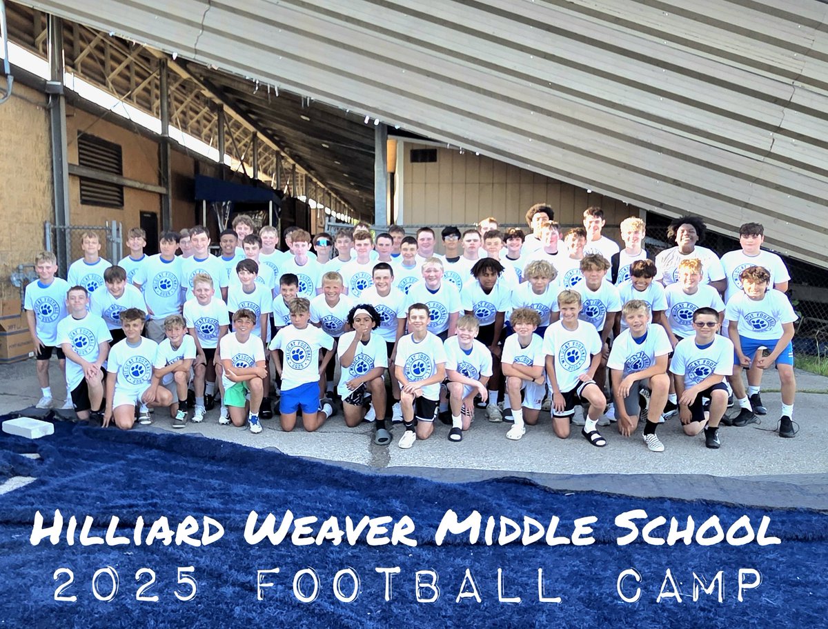 Great football camp this week. These 7th &amp; 8th graders came fully bought in, focused, and committed. We're proud and impressed in what we saw out there. Thank you to the HDHS Varsity coaching staff for the time and commitment in working with these future big cats #TEAM #Wildcats