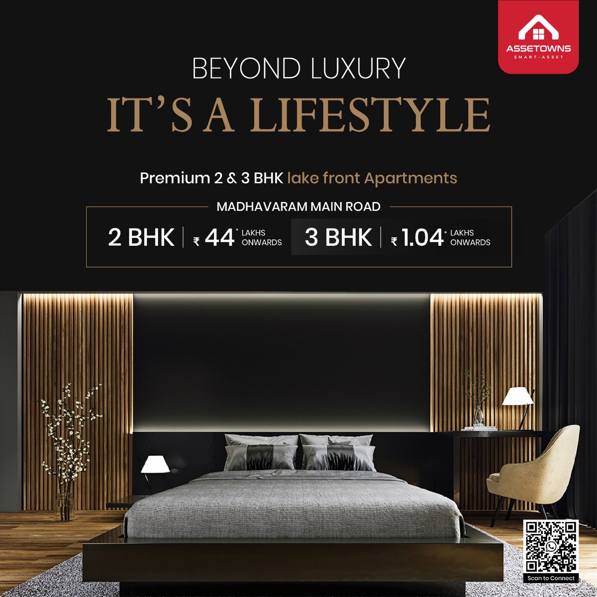 assetsown's tweet photo. 🏠 Your Dream Home is Ready – Just Move In!
Discover premium 2, 3 &amp; 4 BHK apartments in Kelambakkam

✨ Starting from just ₹78.90 Lakhs*
🌟 35+ World-class Amenities
📍 Spacious, Stylish &amp; Perfectly Located

📲 Scan the QR to connect and book your dream space today!

#Assetowns https://t.co/2h51Akfit6