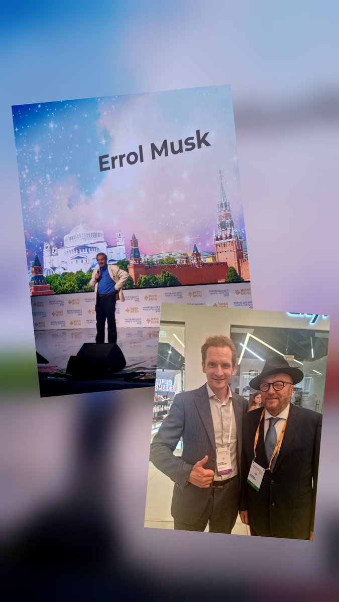 A week ago in Moscow #ErrolMusk #GeorgeGalloway and others