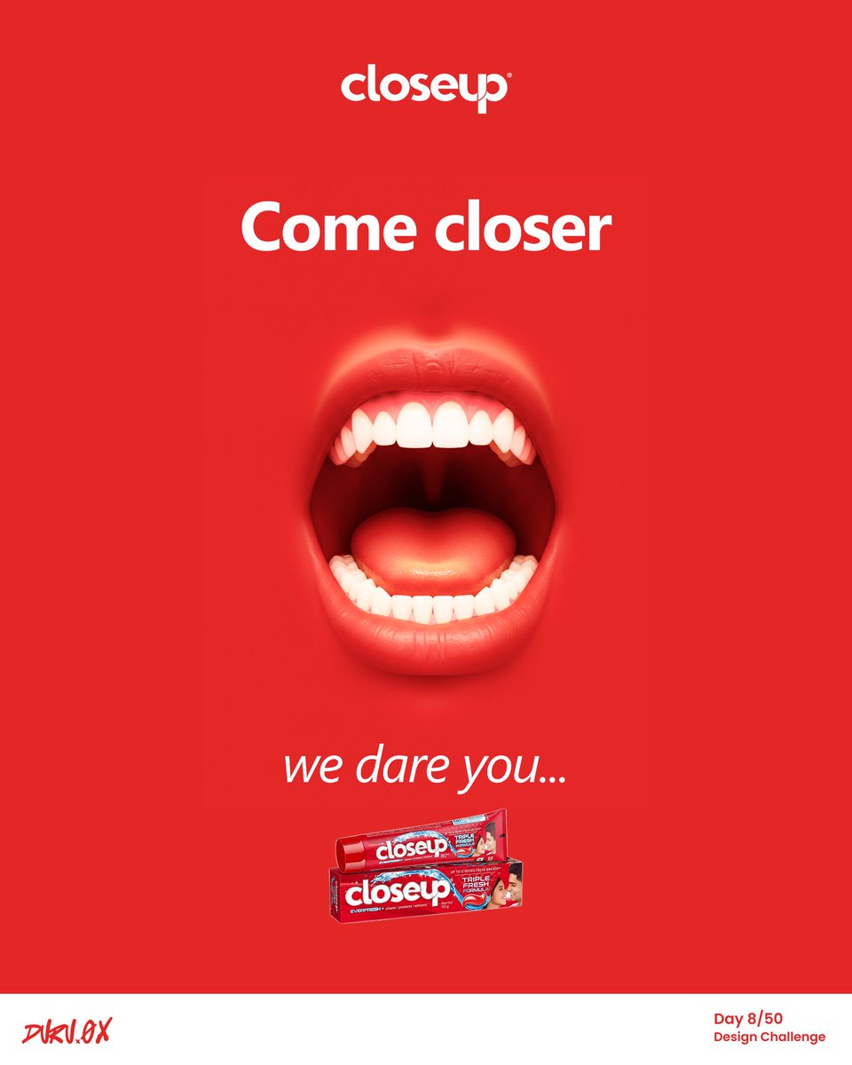 Day 8: Creative ad for <a href="/Closeupng/">New Closeup Antibacterial Zinc+</a>