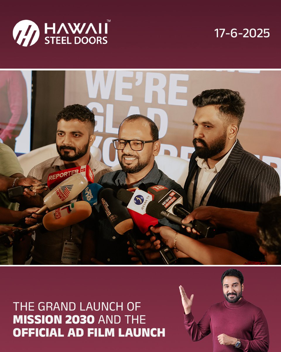 A Milestone Moment for Hawaii Steel Doors!
We proudly marked the Grand Launch of MISSION 2030 and unveiled our Official Ad Film.

A big thank you to everyone who made this event unforgettable — your support fuels our journey toward a stronger, more secure future.