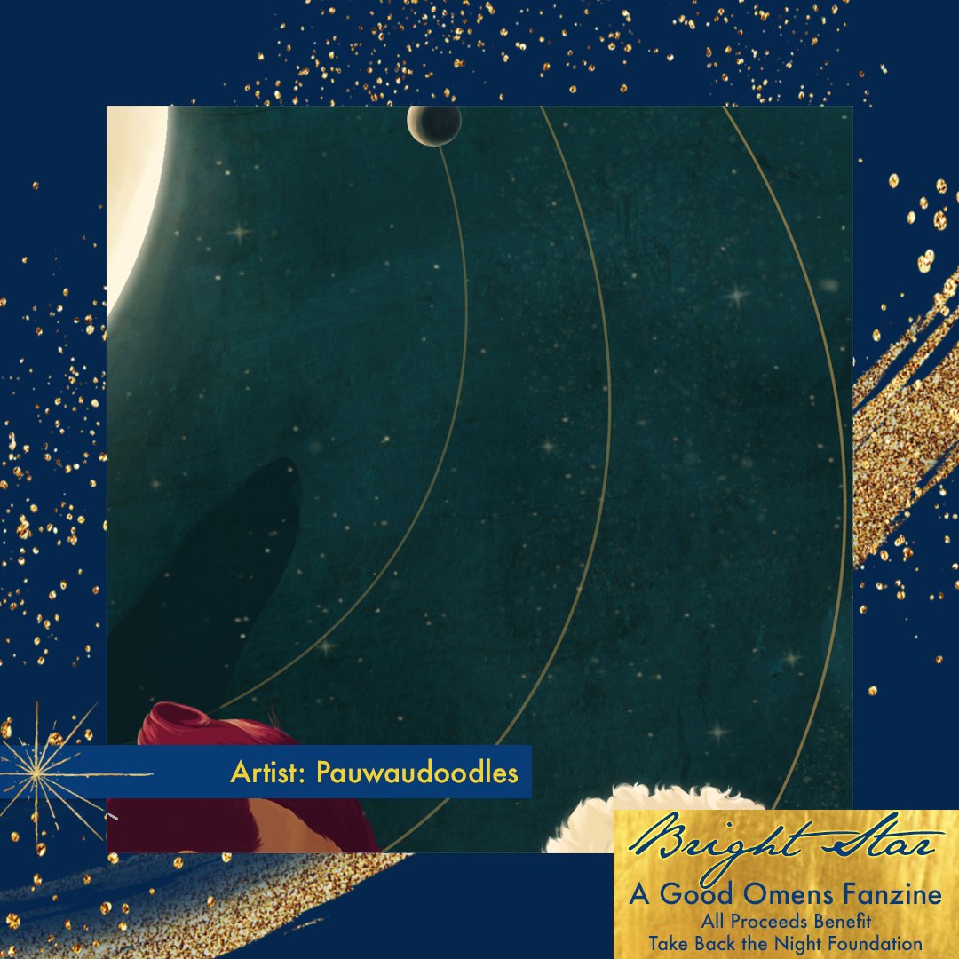 Our Own Side Fundraiser (@ourownsidefund) on Twitter photo Today's spotlight by <a href="/PauwauDoodles/">Pau 〜(ಠ◡ಠ)〜✧*</a> evokes the style of storybook illustrations!
Featured in 'Bright Star', our celestial fanzine. All profits go towards the 'Take Back the Night Foundation'
pyracantha.itch.io/bright-star
#goodomens #brightstarzine #oowsfundraiser Today's spotlight by <a href="/PauwauDoodles/">Pau 〜(ಠ◡ಠ)〜✧*</a> evokes the style of storybook illustrations!
Featured in 'Bright Star', our celestial fanzine. All profits go towards the 'Take Back the Night Foundation'
pyracantha.itch.io/bright-star
#goodomens #brightstarzine #oowsfundraiser
