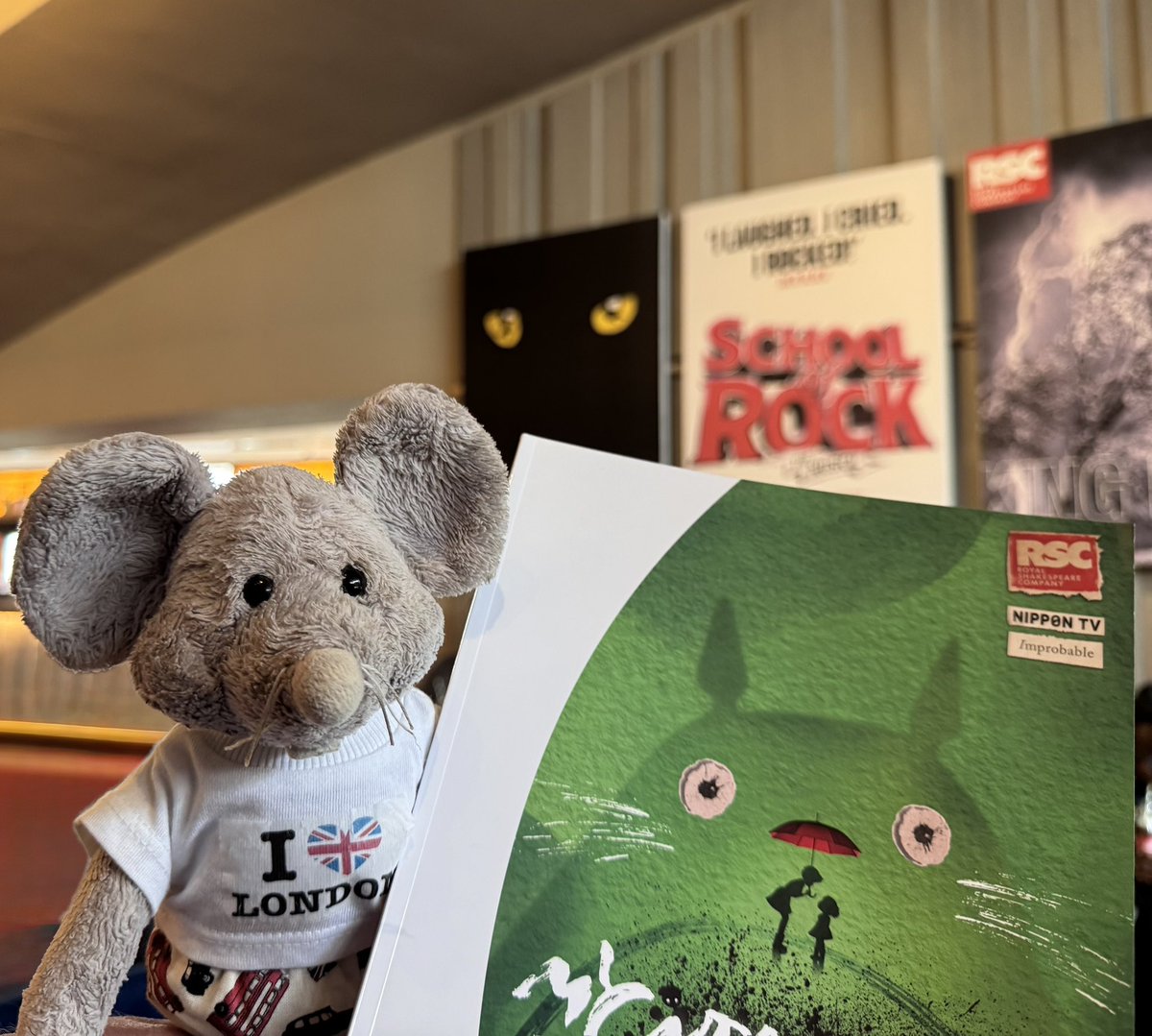 It’s 24 years since Cats closed here, but I’m still a little cautious when coming back. (This is my 16th visit). I guess any kittens left would have gone to the Heaviside Layer by now.  Looking forward to My Neighbour Totoro today, but a little anxious about the Catbus!!