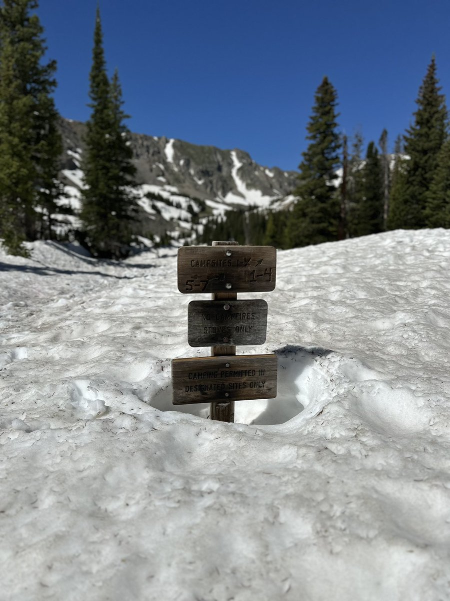 This picture, taken earlier this week from Diamond Lake, shows there’s still significant snow in the high country. 

But with sizzling temperatures expected this weekend, it won’t last long. Plan for changing conditions if you’re visiting Hessie or Fourth of July Trailheads.