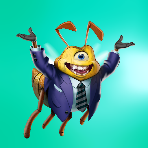 STRAIGHT OUTTA THE BOARDROOM AND INTO THE HIVE 💼🍯
Meet the newest buzzness bee in Honeyland  one eye on the market, the other on world domination 👁️📈
Dressed to sting. Smiling like a deal just closed.
Got a name worthy of this corporate king?

💬 Drop it 
❤️ Most-liked reply