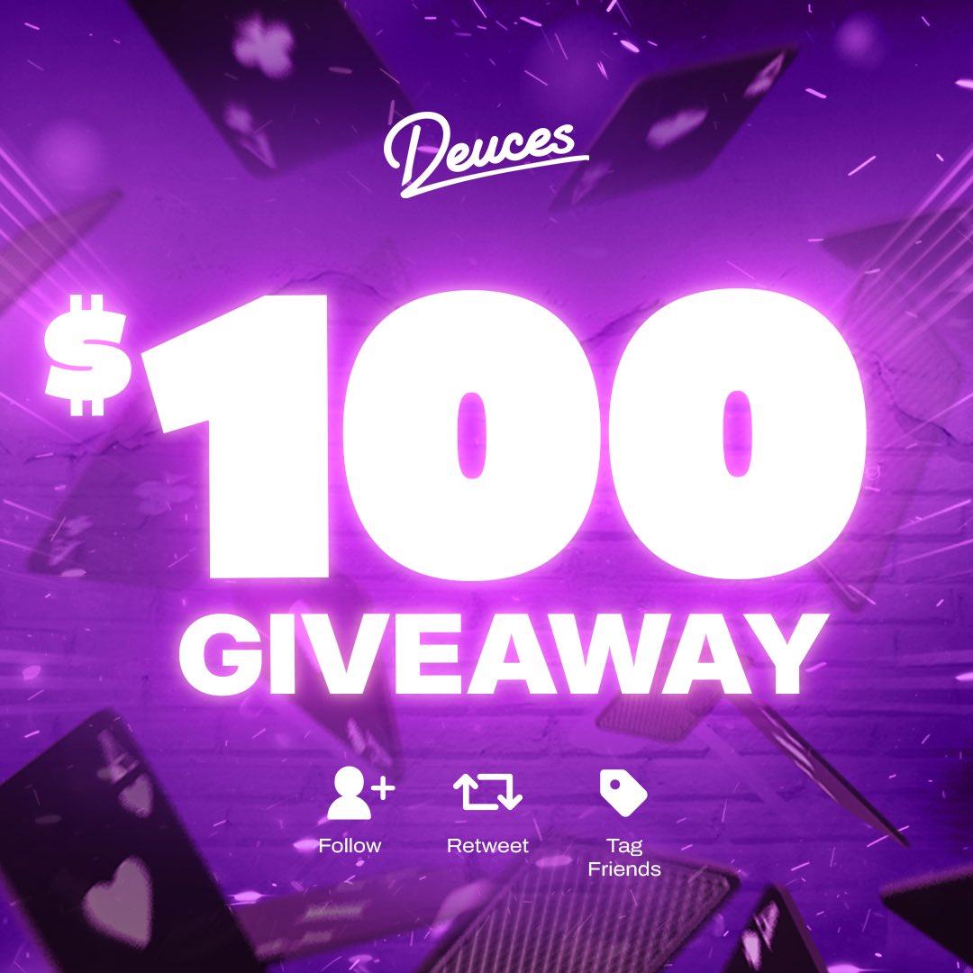 🔥$100 Giveaway for 1 winner!

☑️Repost &amp; Like 
☑️Follow me and <a href="/Deuces/">Deuces.com</a>
☑️Tag friends

Ends in 7 days, Goodluck!