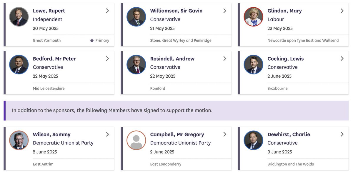 The nine cross-party MPs who backed my parliamentary motion on Lucy Connolly, calling for that ultra rare commodity to be deployed - COMMON SENSE.

Pushing the Government to urgently review sentencing practices and ensure that limited prison space is prioritised for dangerous and