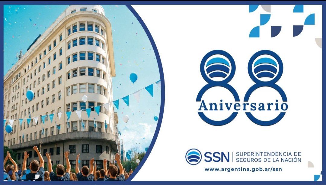 ssn_ar's tweet image. Desde 1937 regulamos, supervisamos y construimos un entorno más transparente para el seguro en Argentina.
Gracias a quienes día a día hacen posible esta misión.
🎉 ¡ Felices 88 años, SSN!
#88AñosSSN #Seguros #AniversarioSSN