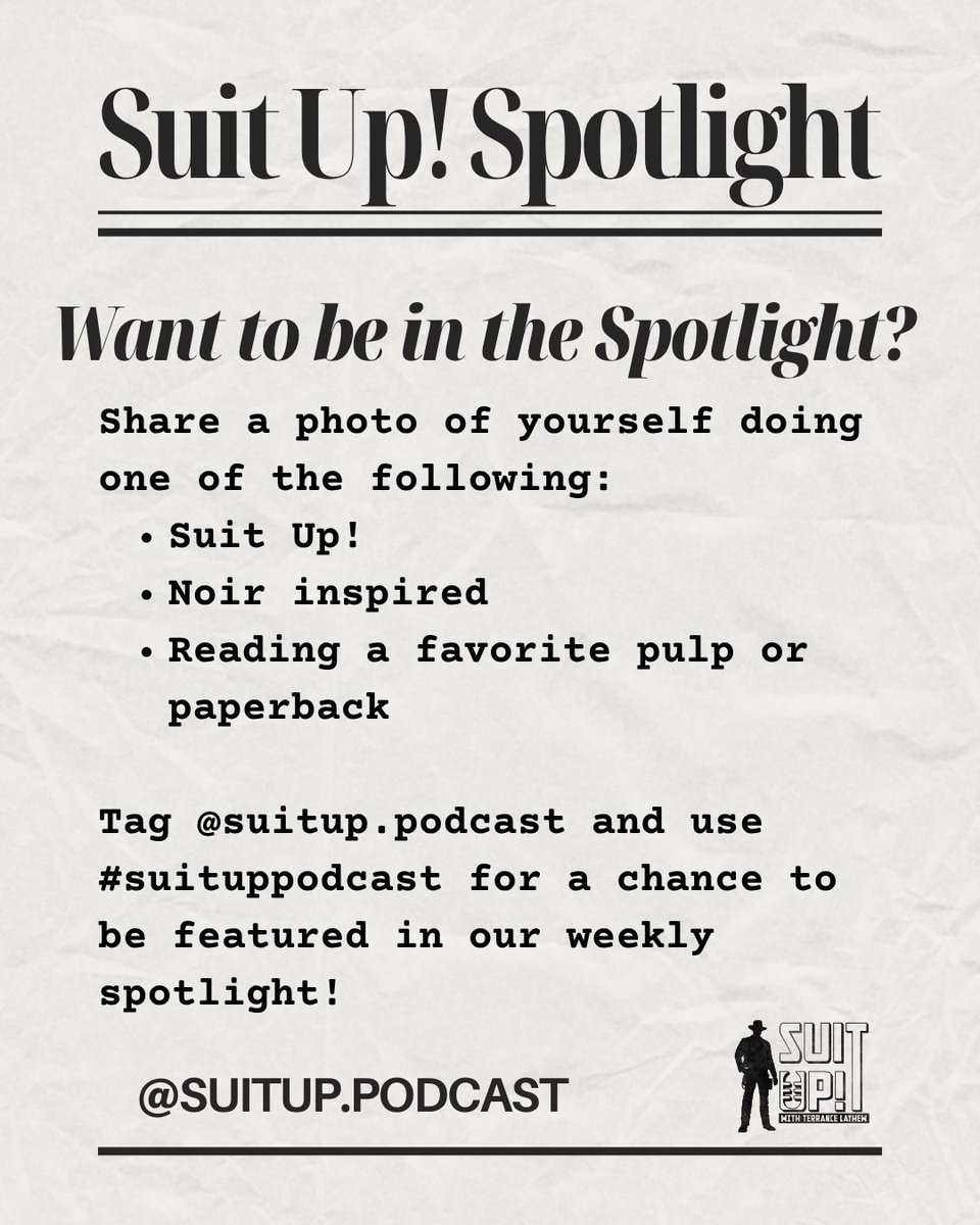 T_Layhew's tweet photo. Suit Up! Spotlight: James Dawson @DawsonWords
James Dawson is a writer, storyteller, former stand up comic, and a truly dapper man. Follow James for writing motivation, book reviews, and his short stories.
#pulp #pulprevival #vintagecrime #writing #writers https://t.co/DflZJiIcdv