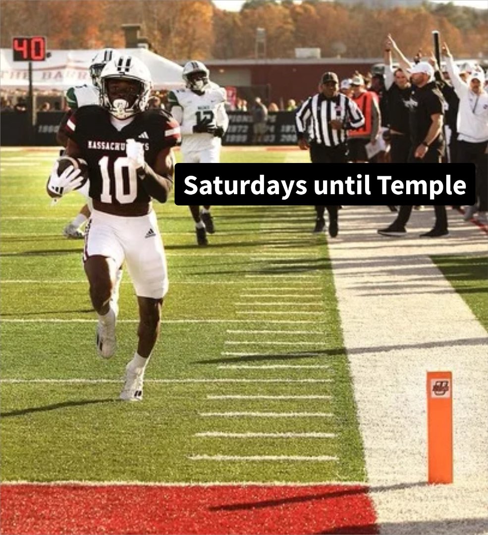 TheCursiveU's tweet image. There are only 10 Saturdays until kickoff.

 ⏳⌛️⏳ 

Buckle Up!!! Temple🏈coming too the #TheJunkyard for a tussle.

#BeliefOwnershipSacrifice B.O.S.
#MACtion25🏴‍☠️🏴‍☠️🏴‍☠️#WeComing
#Flagship🚩
@UMassFootball  @Temple_FB